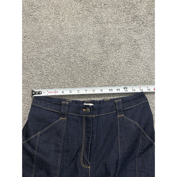 Cinq A Sept Kelly Denim Cargo Pants Women's Size 6 Blue Cotton - Picture 4 of 9